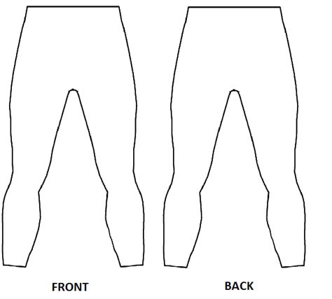 Wrestling Tights Template